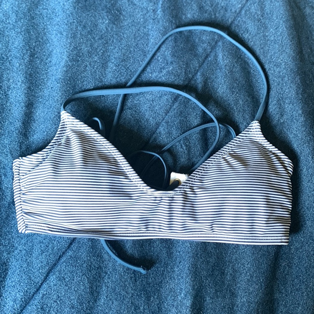 Xhilaration striped bikini top